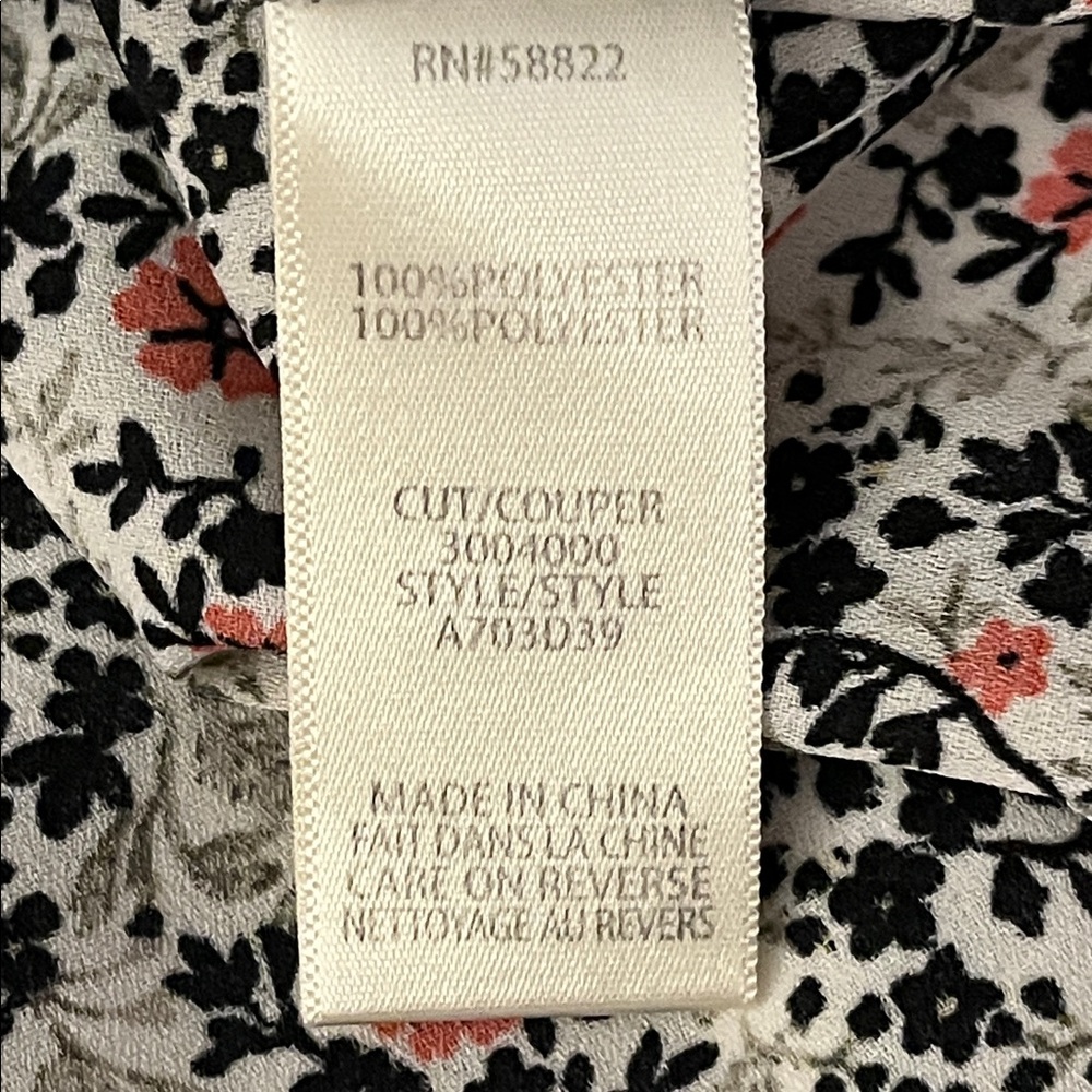 Max Studio Flirty Floral Ruffle Blouse Tunic - Picture 8 of 11